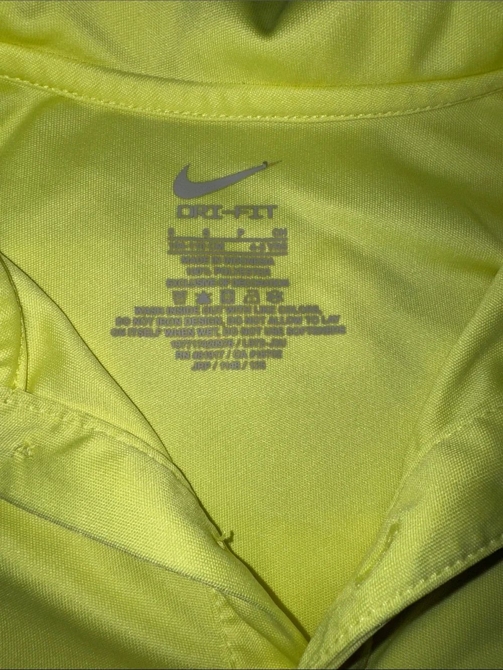 Nike Kids Neon Yellow Polo with Black Nike Shorts